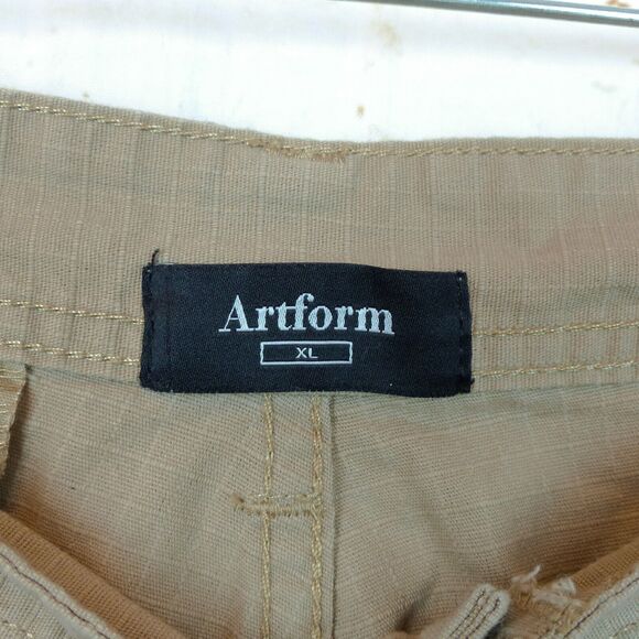 Artform Ripstop Cargo Pants Mens XL 40X30 Khaki Fatigue Button Fly Skate Rothco - Picture 5 of 14